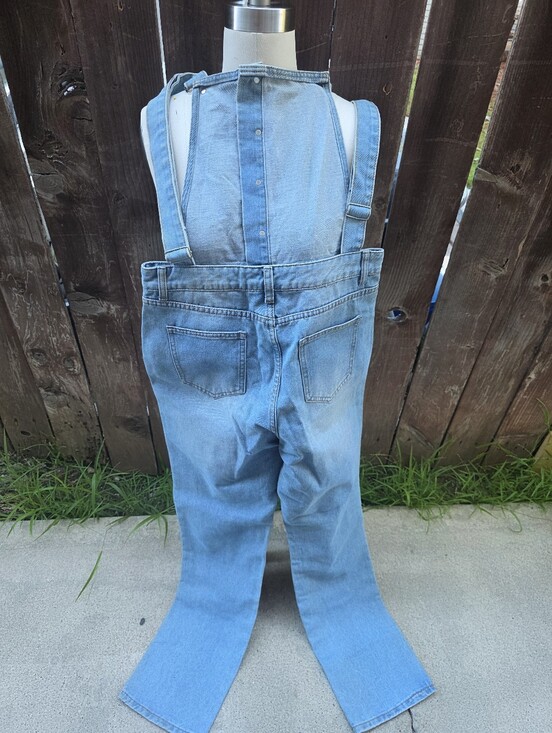 Denim - Light Wash Denim Overalls